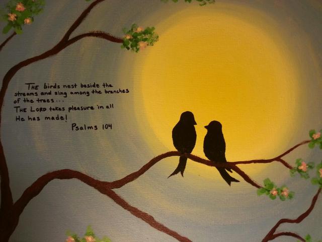 Painting by my sister, Stephanie Lemasters 462525_10151920950388858_436867020_o